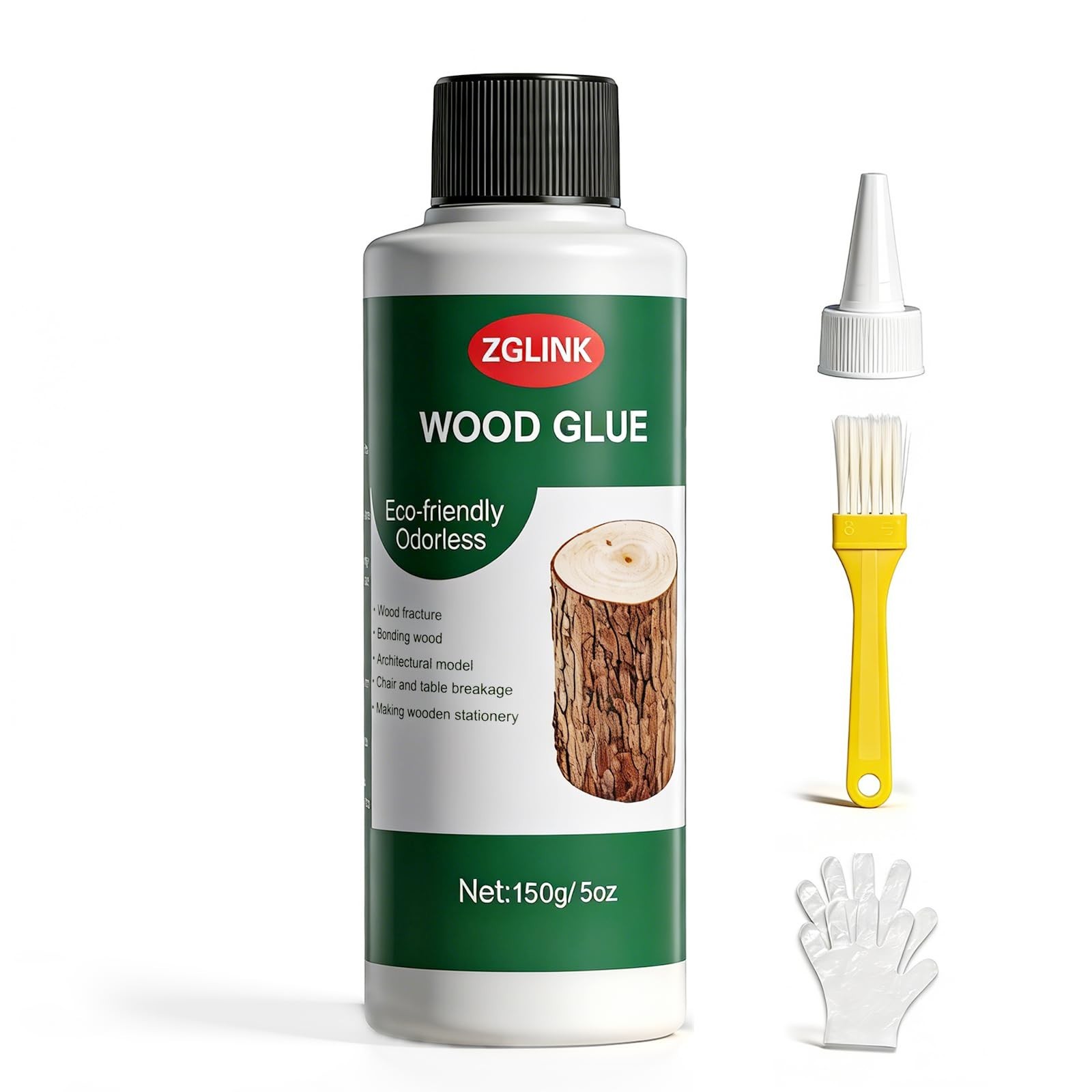 5oz Wood Glue - Heavy Duty Woodworking Glue for Interior & Exterior, Crafts F...