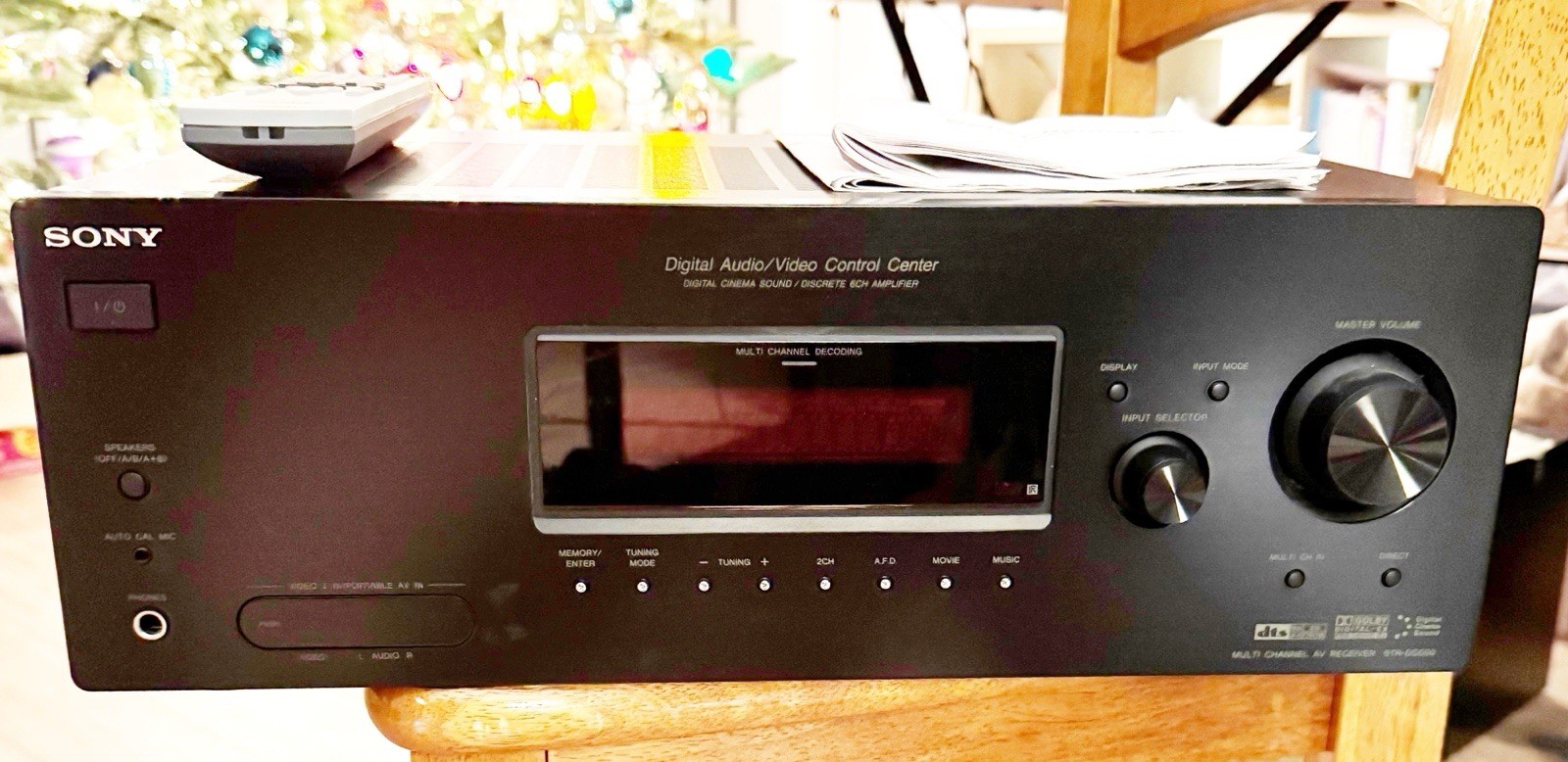 Sony STR-DG500 Receiver HiFi Stereo 6.1 Channel Home Theater Bundle With Remote