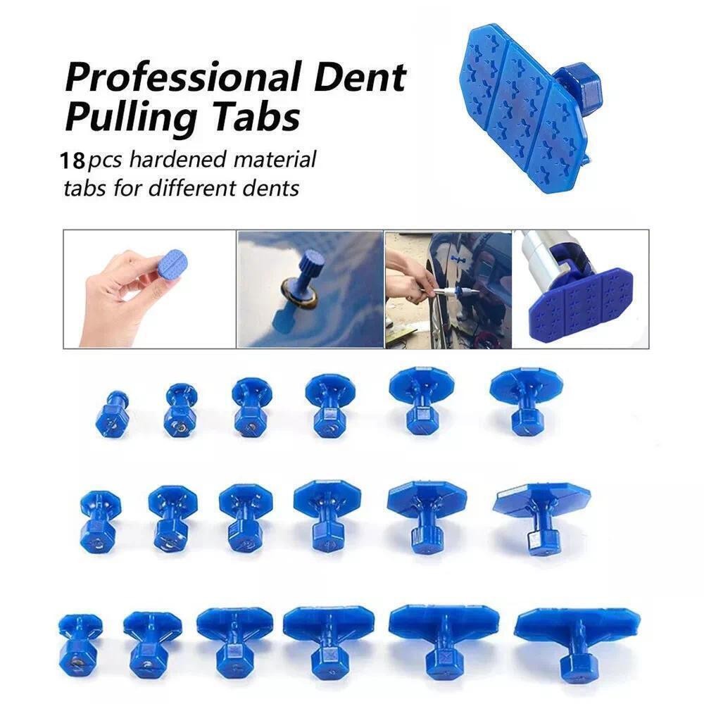 19PCS Car Paintless Dent Repair Puller Dint Hail Damage Lifter Remover Puller US