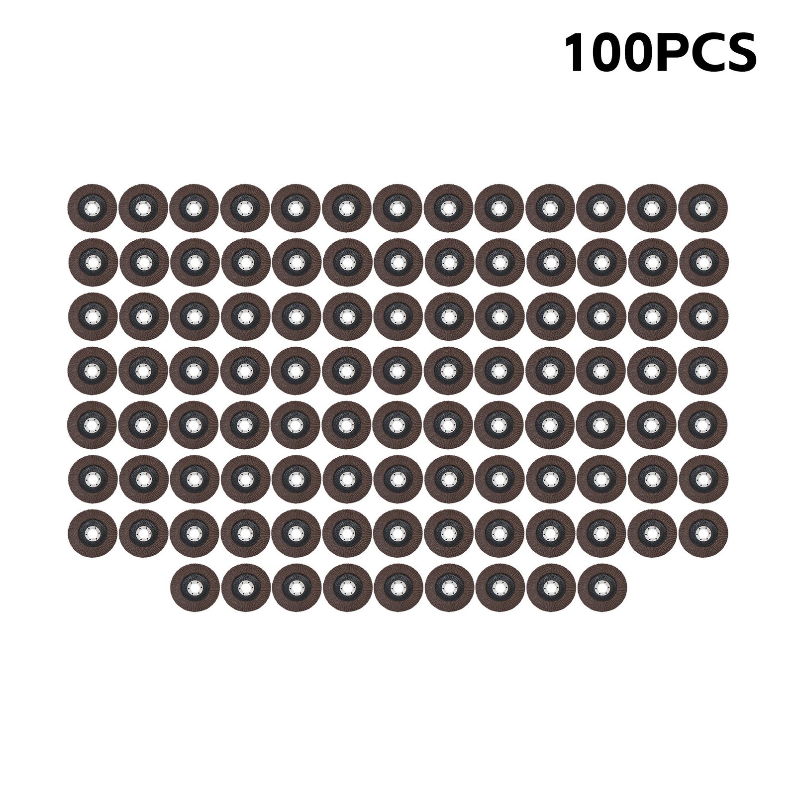 100 Pcs Premium Zirconia Grinding Flap Disc 4-1/2" × 7/8" Flap Disc 40 Grit Grey