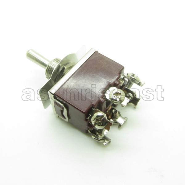 Heavy Duty Toggle Switch DPDT 6 Screw Terninal ON-OFF-ON 3 Position 250V 15A