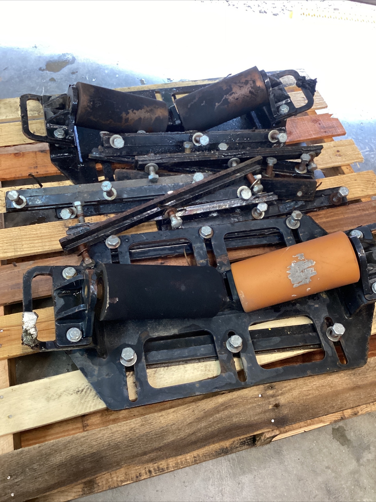 2 LJ WELDING AUTOMATION Model HZD-100 WELDING PIPE ROLLERS W/extra Brackets