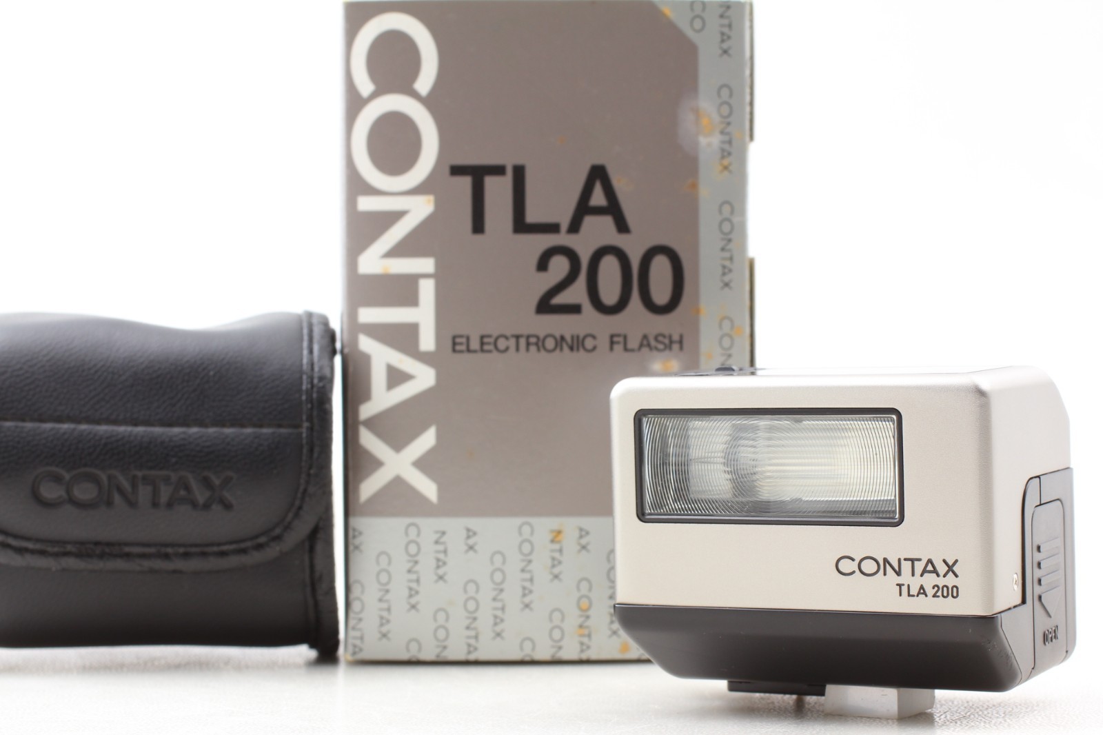 [Top MINT w/Case,Box] Contax TLA200 Silver Shoe Mount Flash TTL for G1 G2  JAPAN