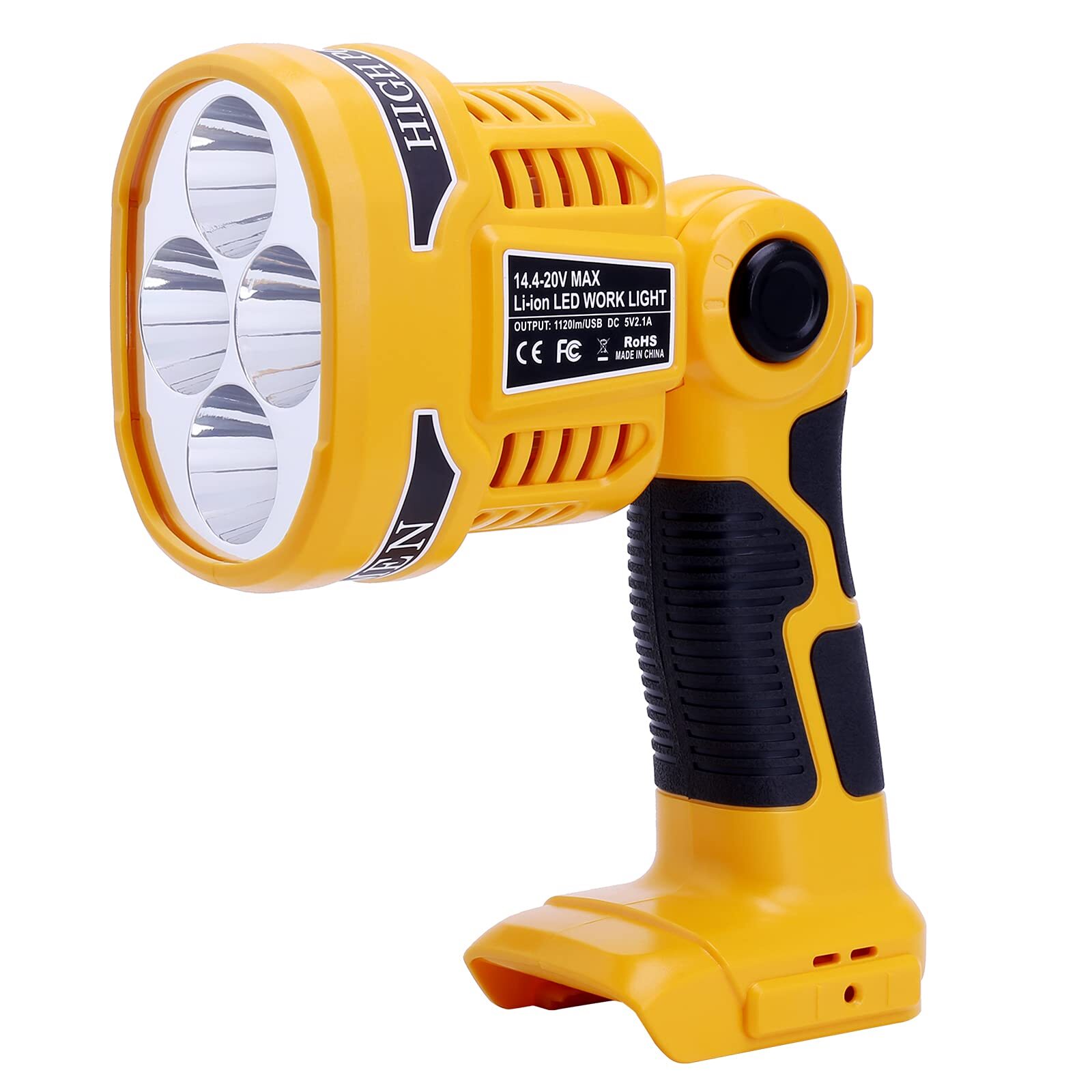 20V Cordless LED Work Light DCL043 Compatible with Dewalt 20V Max Lithium