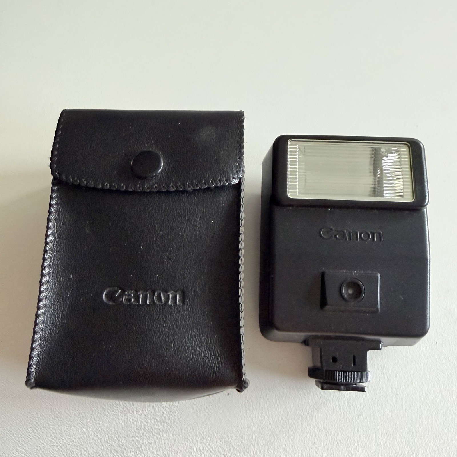 Canon Speedlite 155A Flash for AE-1 A-1 AV-1 F-1 T90 Original Case Tested