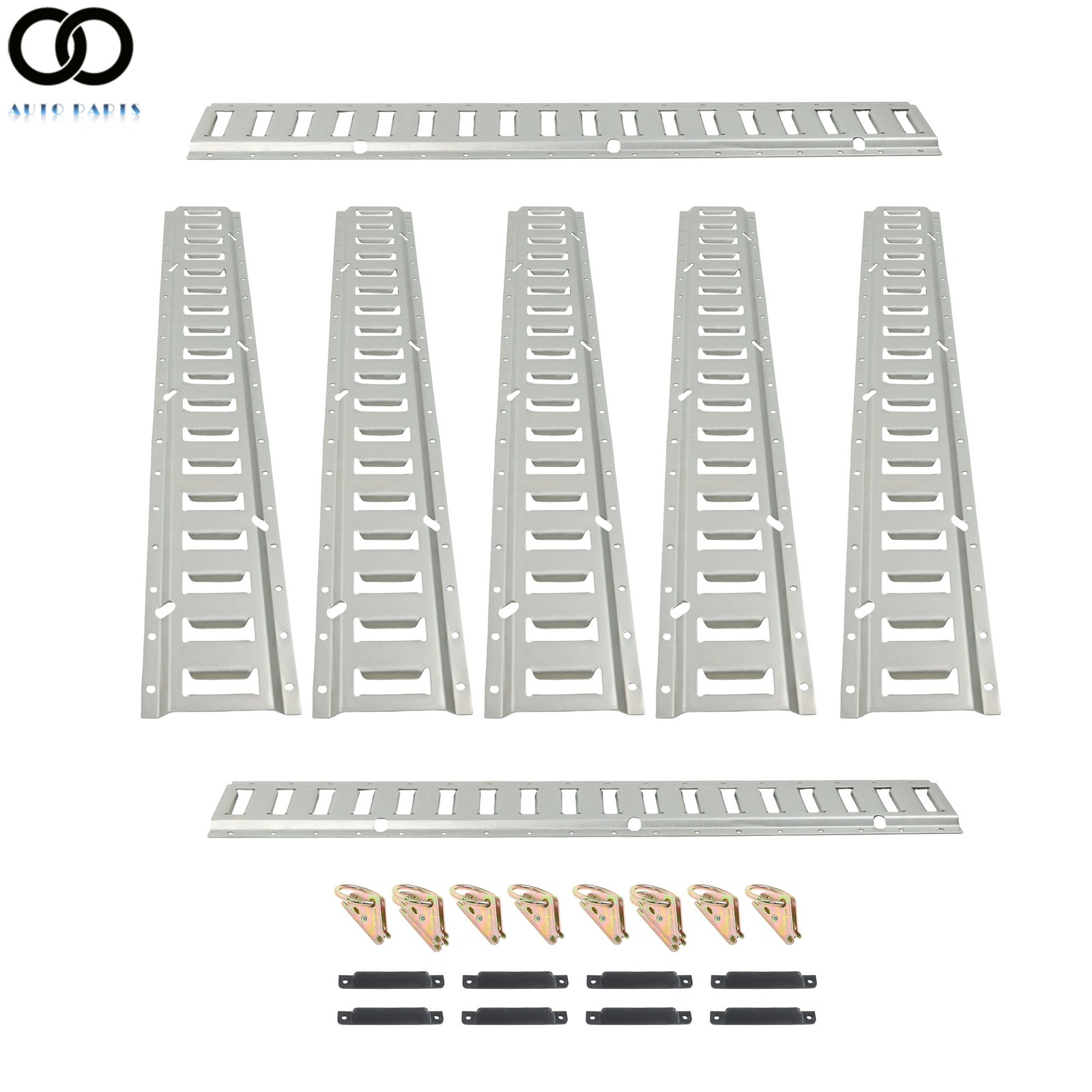E Track Tie Down Kit Set 24PC 3' Rails For Enclosed Cargo Trailers Portable