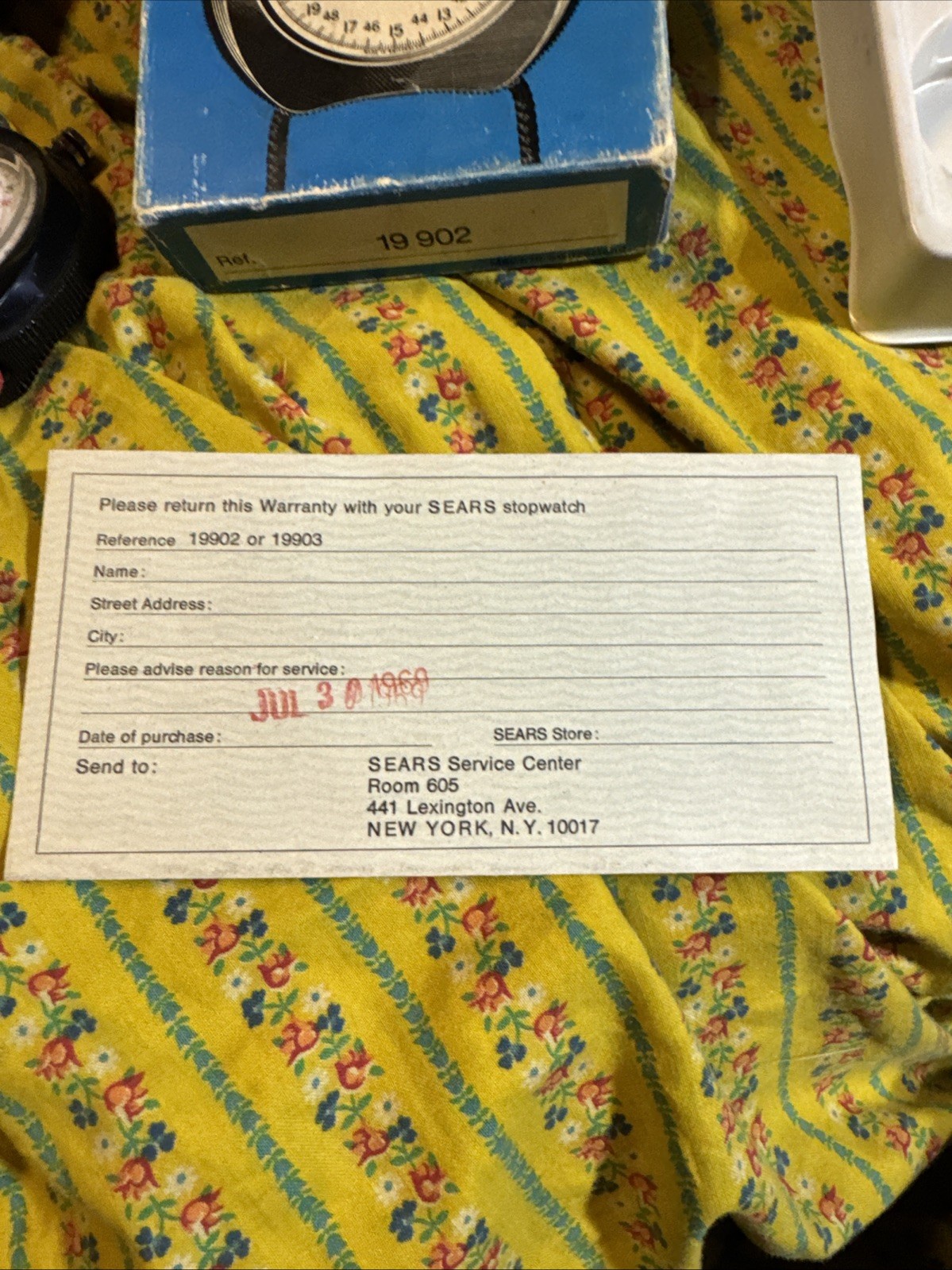 vintage sears stopwatch