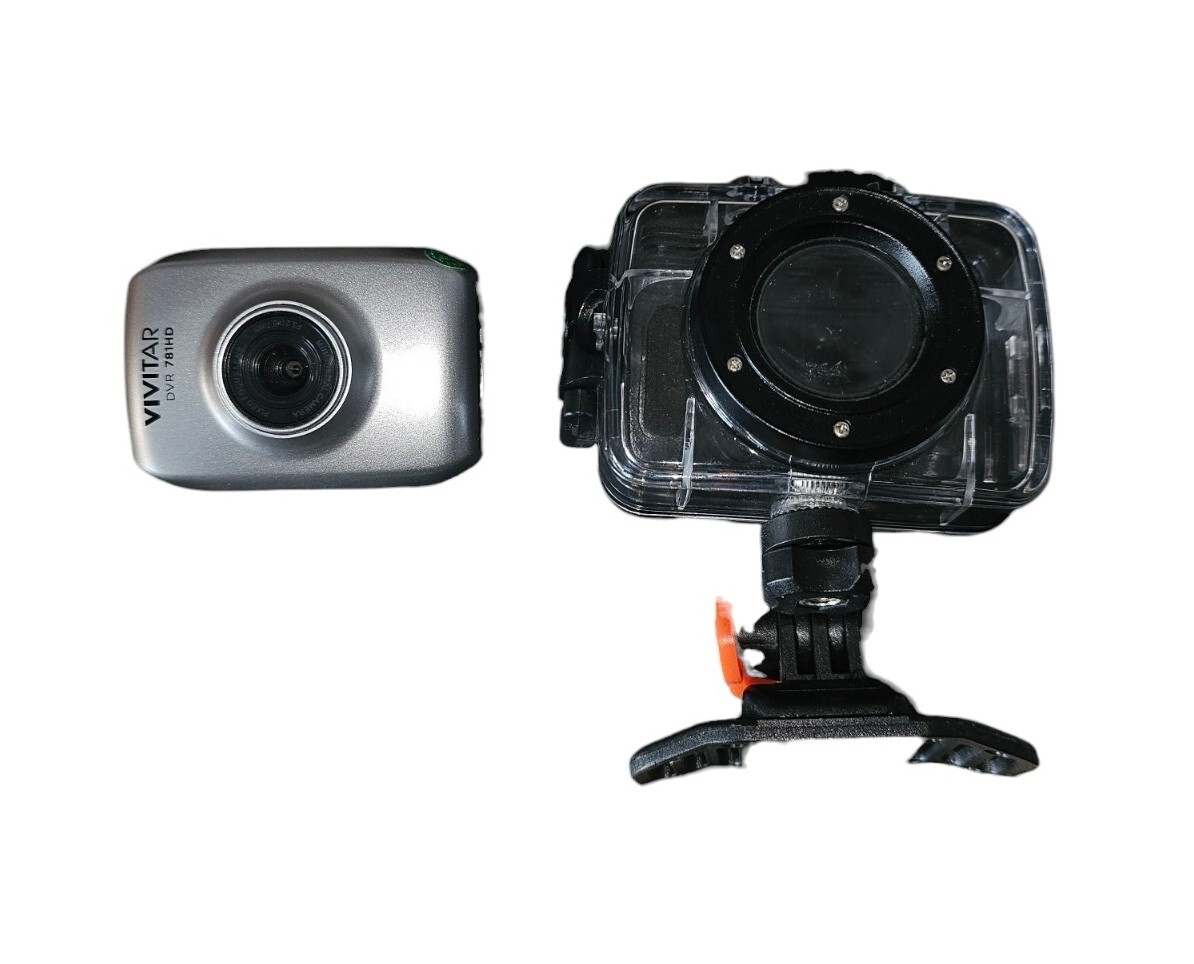 Vivitar DVR781 HD Action Cam With LCD Rear Screen And Water Case (Silver)