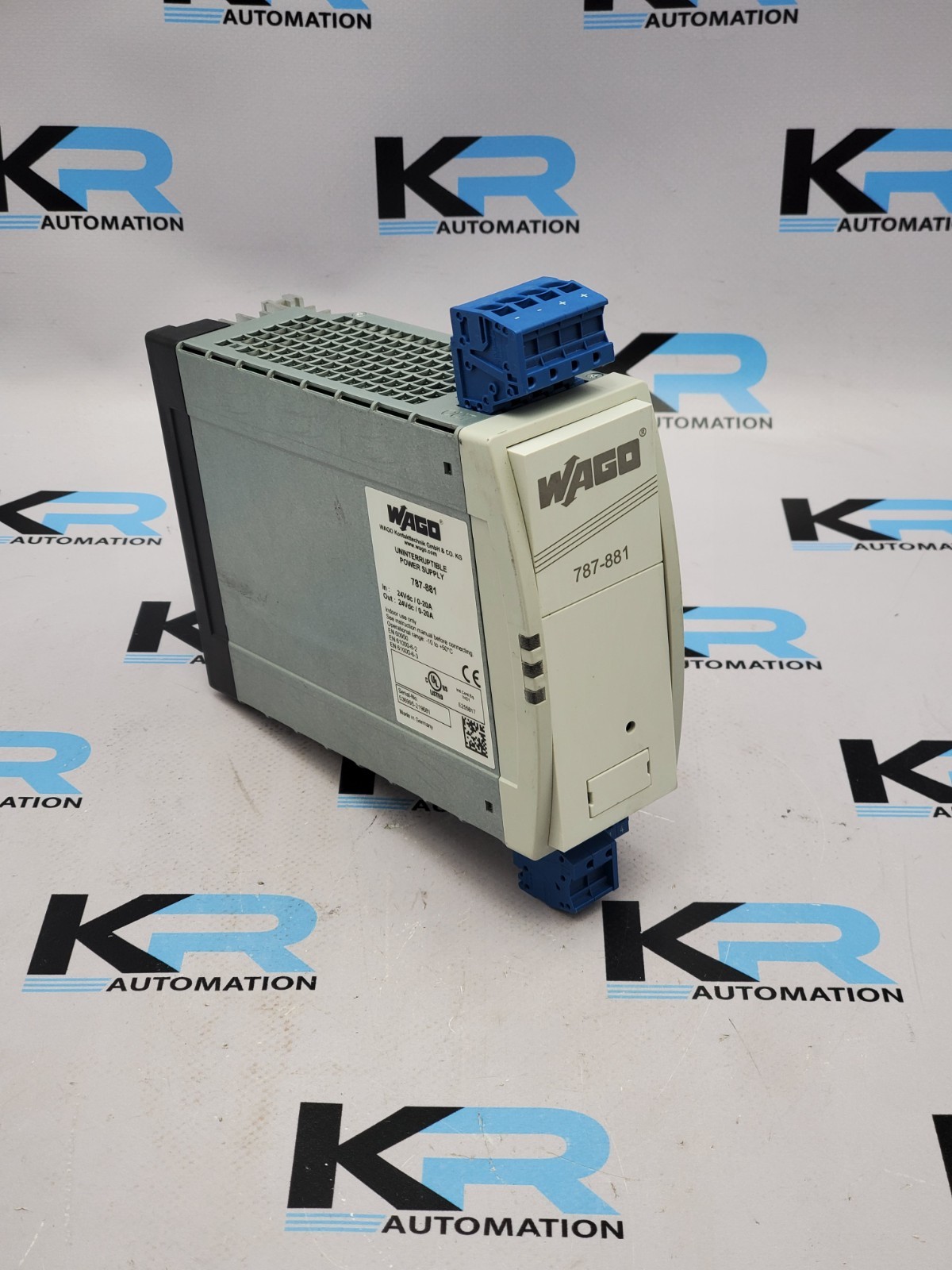 Wago 787-881 Uninterruptable Power Supply 24VDC