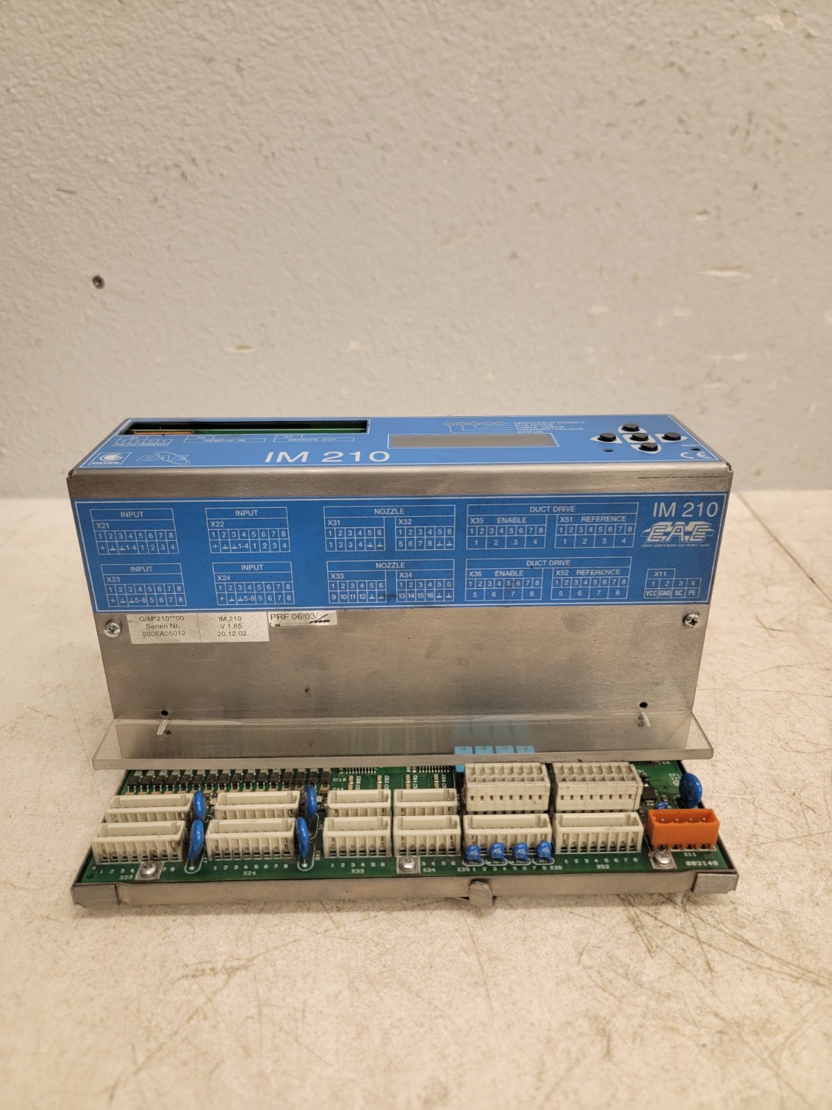 IM 210 - EAE CONTROLLER Version 1.65