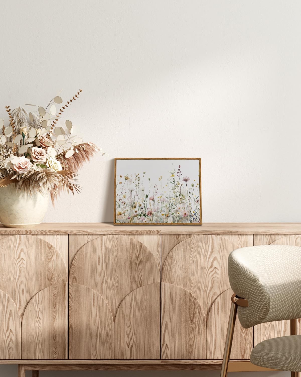 InSimSea Framed Wall Art for Living Room 16"L x 12"W, Meadow's Whisper