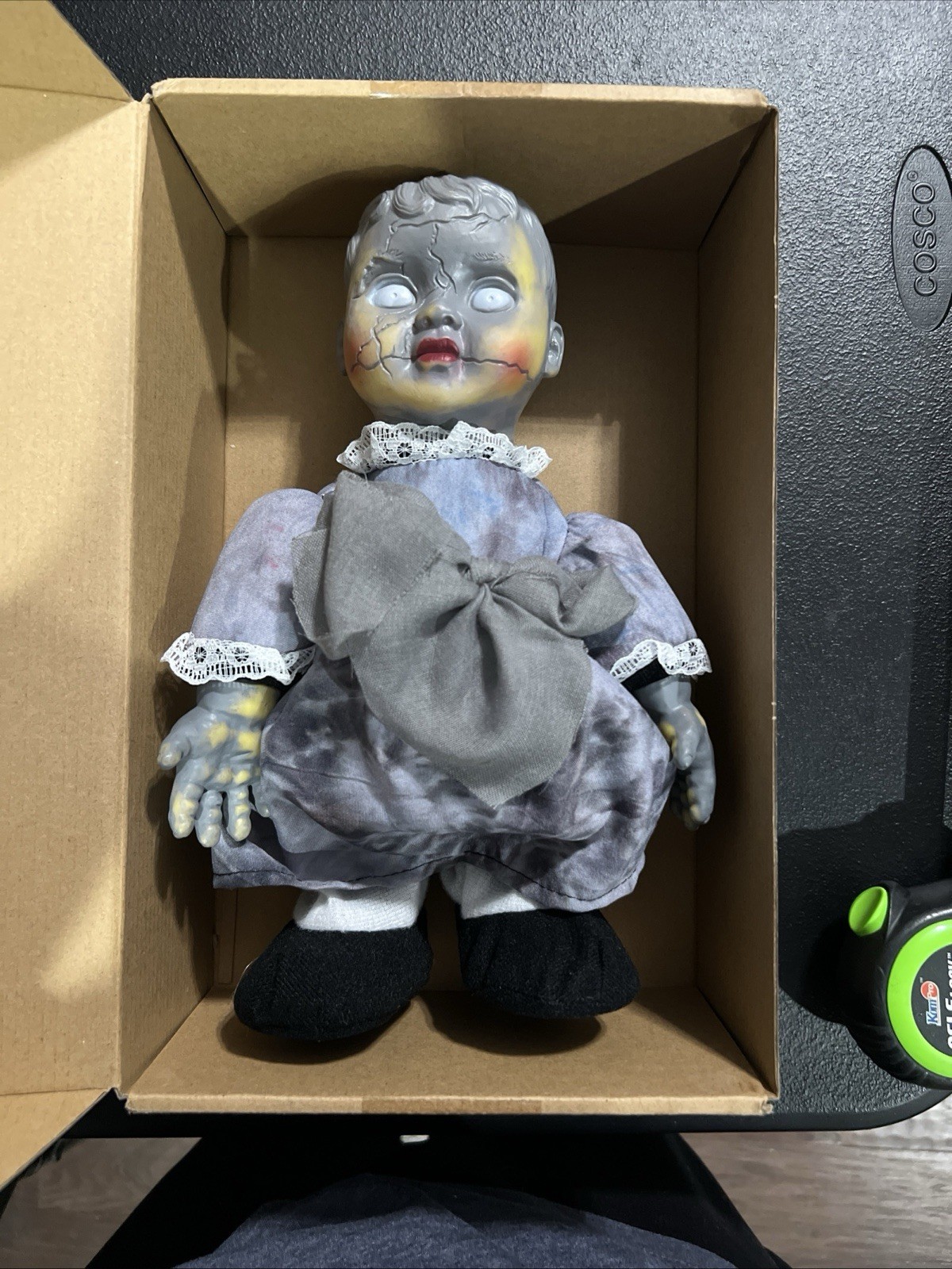 Creepy Gothic Horror HAUNTED BABY DOLL Spooky Halloween Haunted House Walks Talk