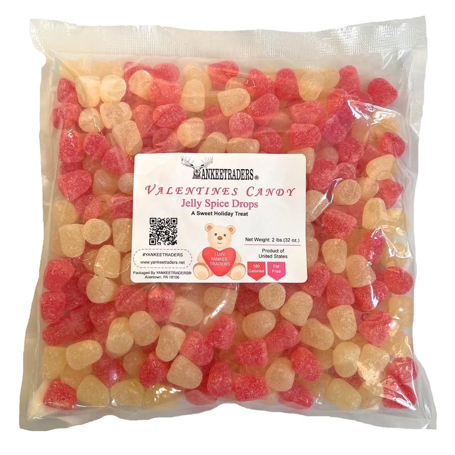 YANKEETRADERS® Valentine's Red and White Spice Drops 4 lbs ~ FREE SHIPPING
