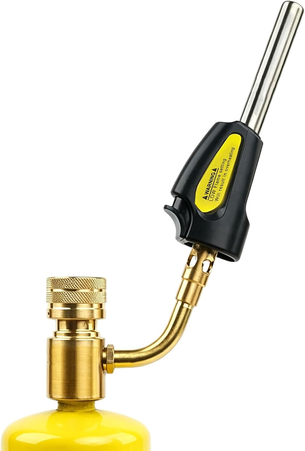 Torch Tips with Gas Self-Ignition, Map-Pro/Lp Gas, Adjustable Flame Knob Brass T