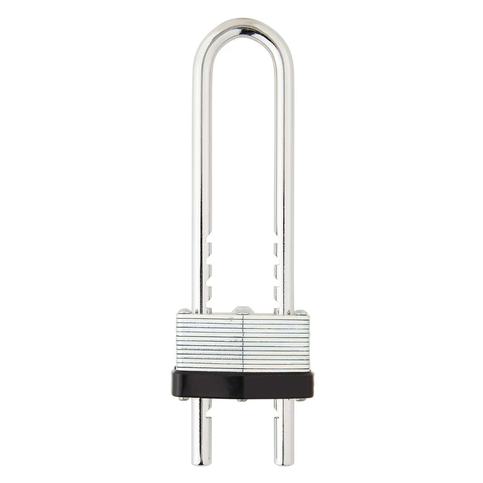 (4 pack) Hyper Tough 44mm Laminated Steel Padlock with Adjustable Shackle