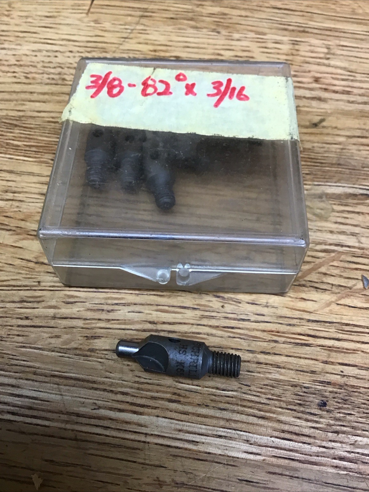 (1) Threaded Shank Stop Countersink 3/8" 82°  3/16” Schrillo Cat#6012-B