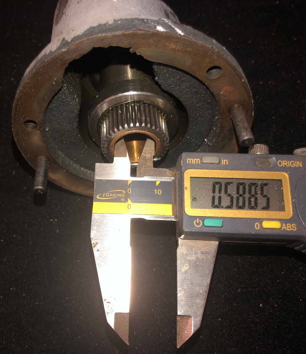 K. O. Lee Surface Grinder Model B2062B Table Adjustment Handle Shaft