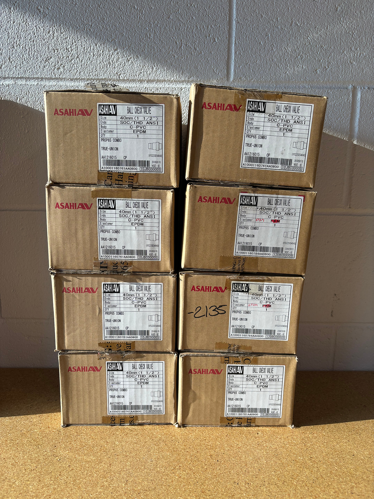 Asahi Ball Check Valve CPVC80 Socket 1.5" 2" 2.5"