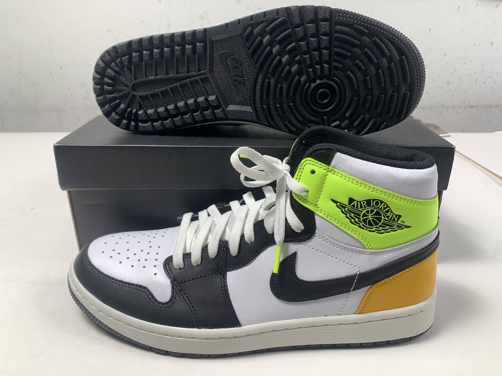 Air Jordan 1 High G Athletic Shoes White Men's SZ 11.5 (DQ0660-105)