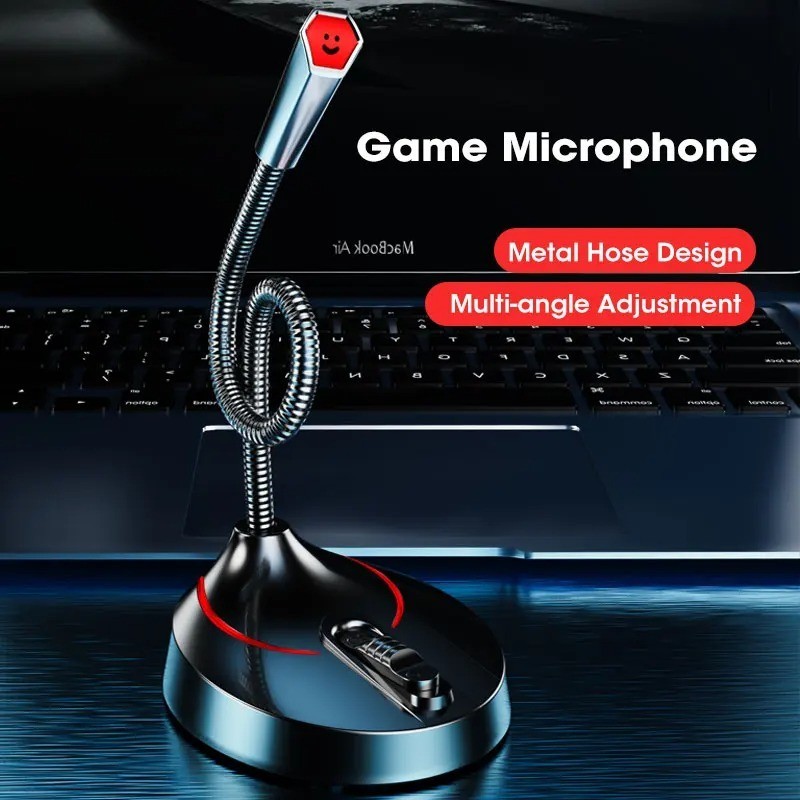 Mini Microphone PC Mic 3.5mm AUX Wired Microphones for PC Computer Laptop