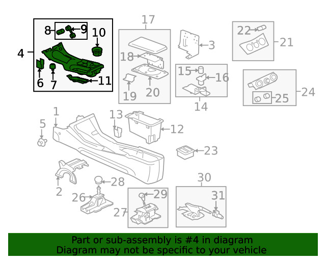 Genuine Mitsubishi Shift Panel MN121431HA