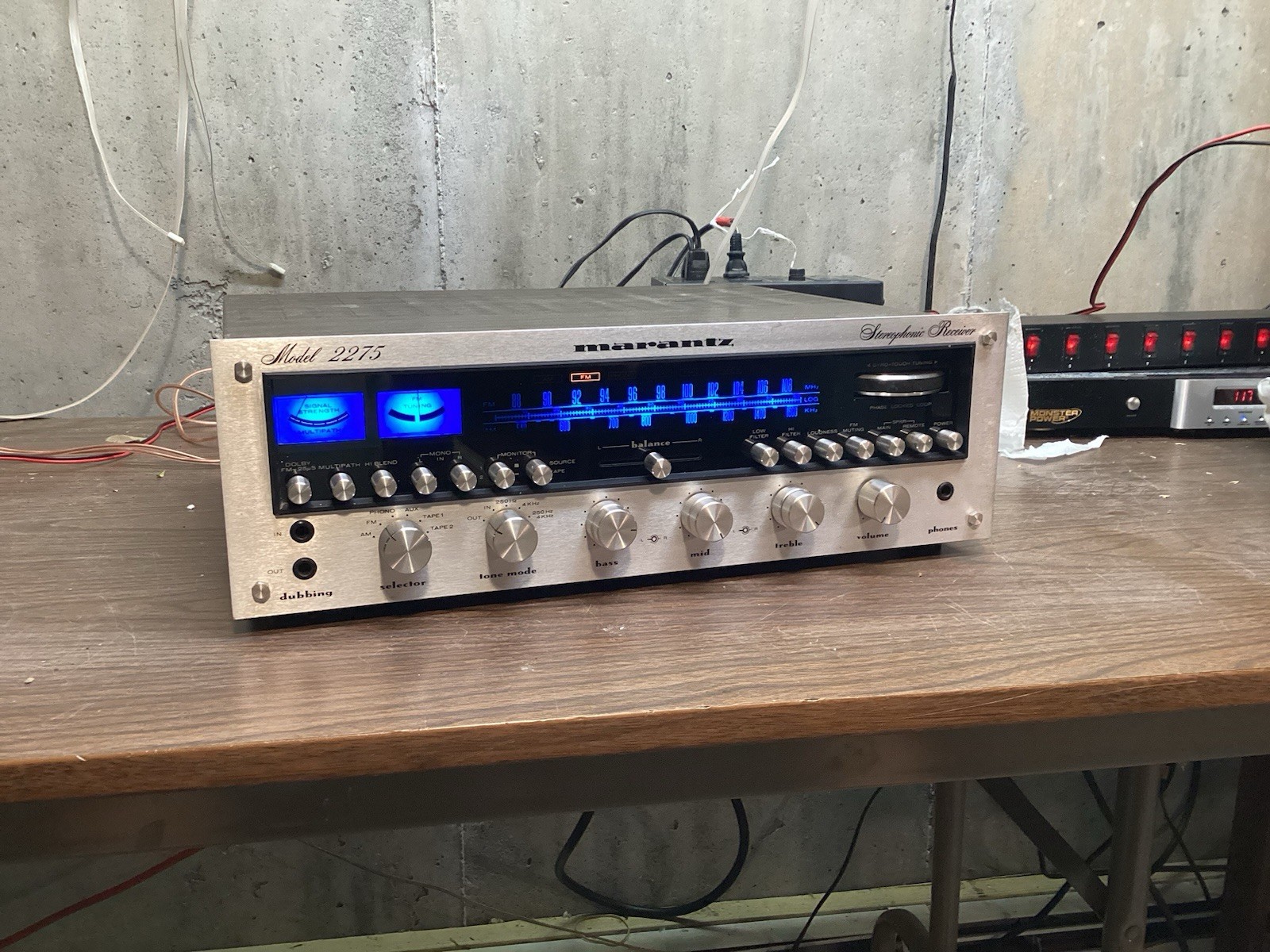 Vintage 1975 Marantz 2275 Stereo Receiver. Gorgeous But One Channel Weak.
