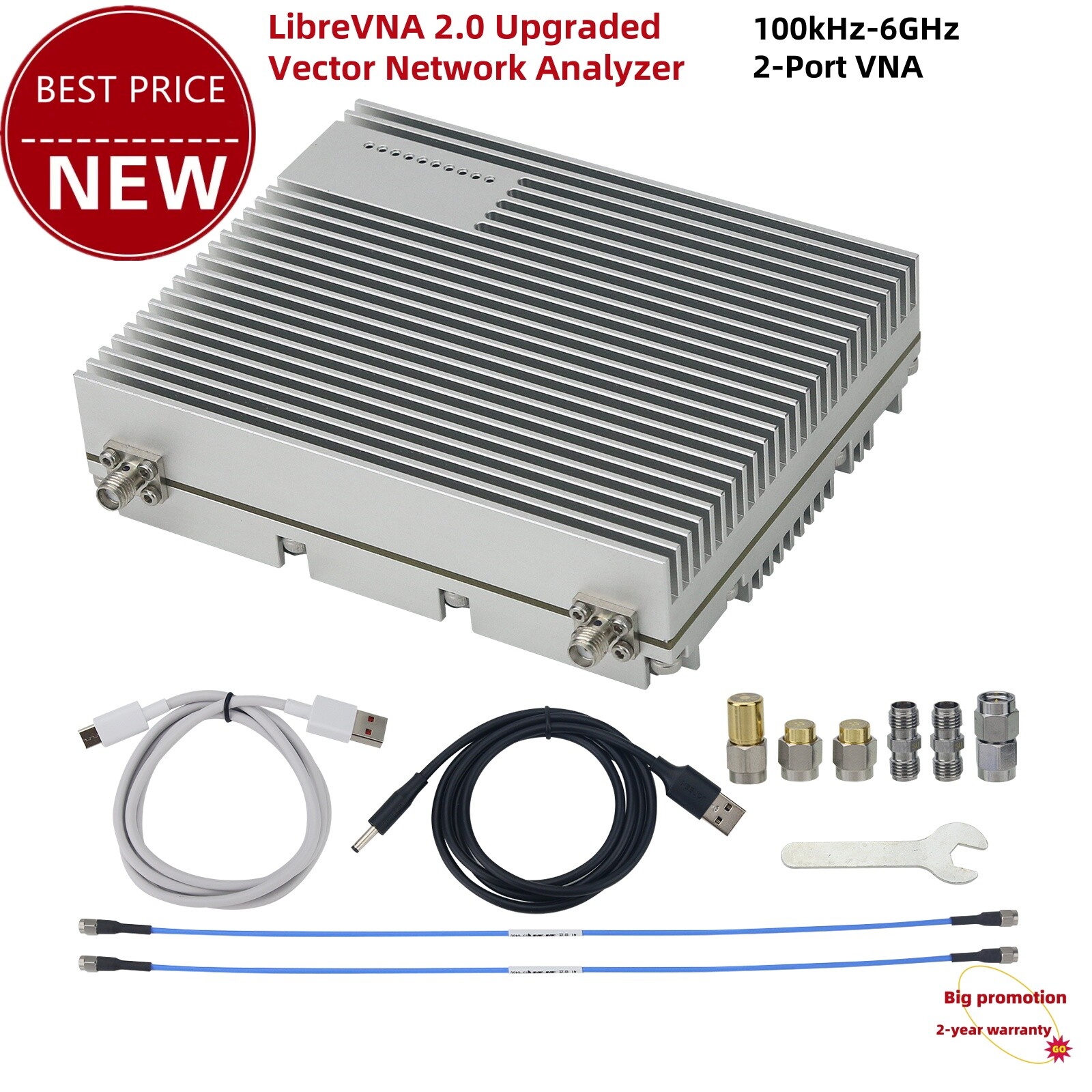 HamGeek 2026 LibreVNA Vector Network Analyzer 100kHz-6G Spectrum Analyzer V1.6.5