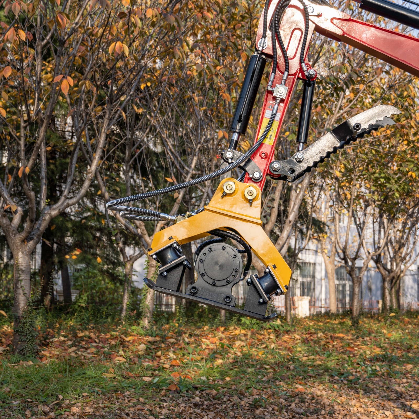 Heavy Duty Hydraulic Compactor Attachment Ft With 1-2 Ton TYPHON Mini Excavators