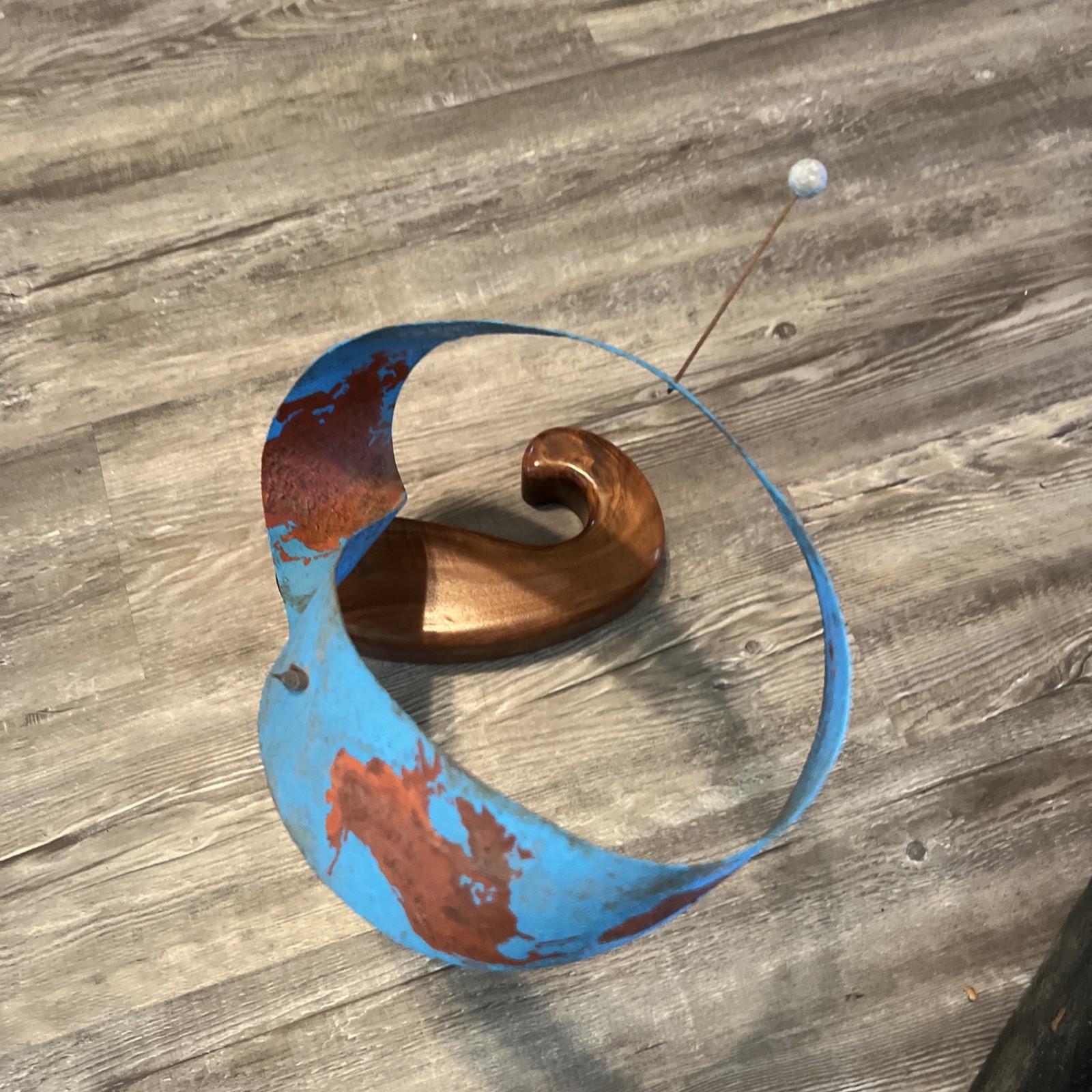 70s Vintage World Globe Art/Abstract