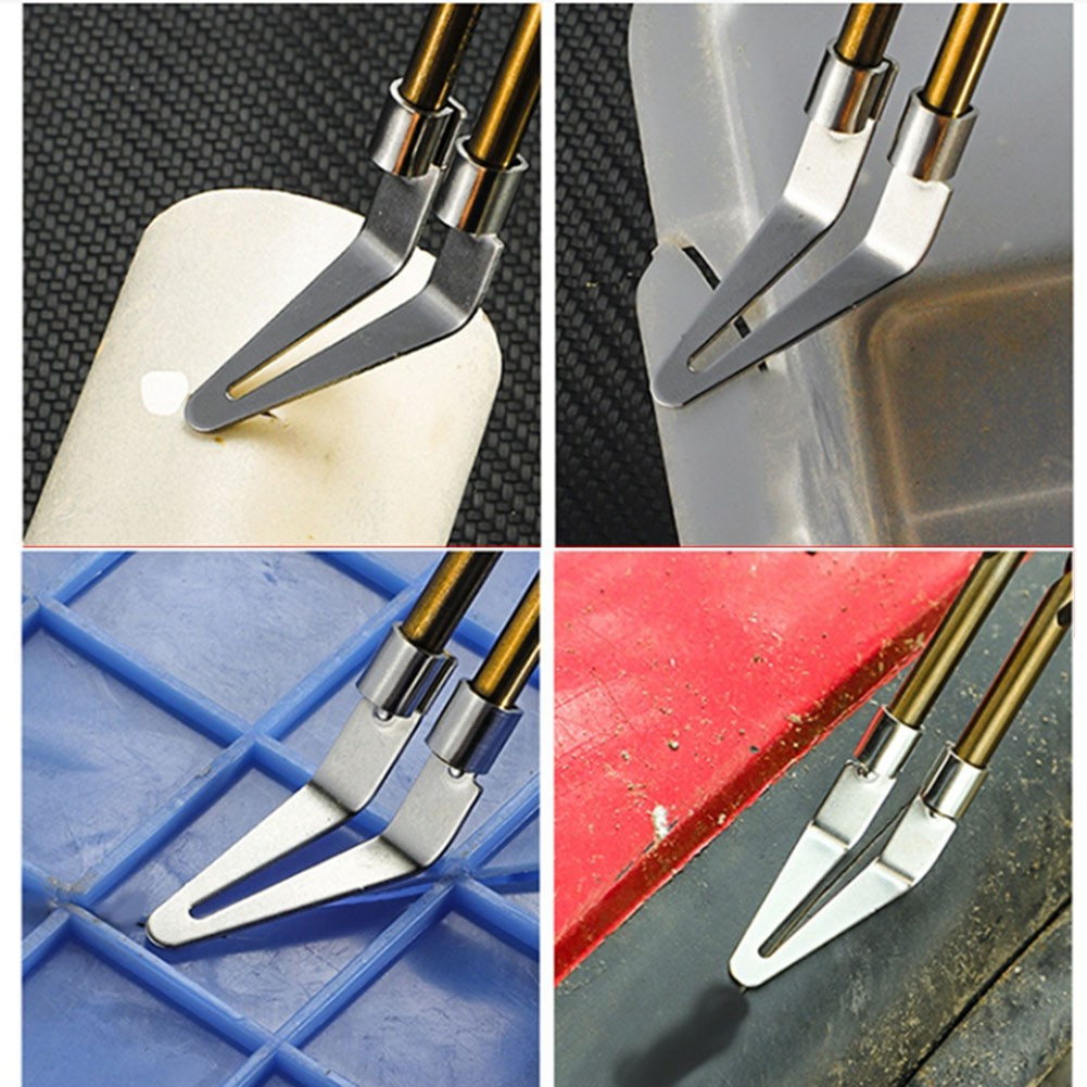 3/5pcs Smooth Head For Plastic Welding Tool Soldering Repair Iron Smooth Head