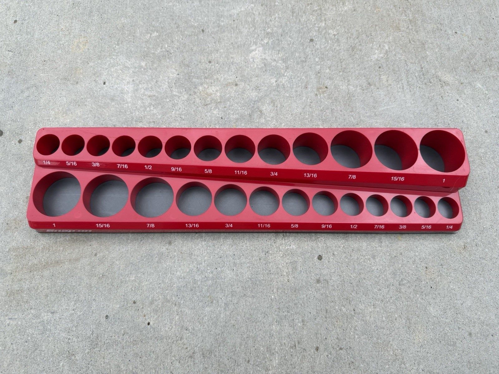 Snap On Tools SAE Socket Tray Magnetic Organizer 3/8” Drive Snap-On