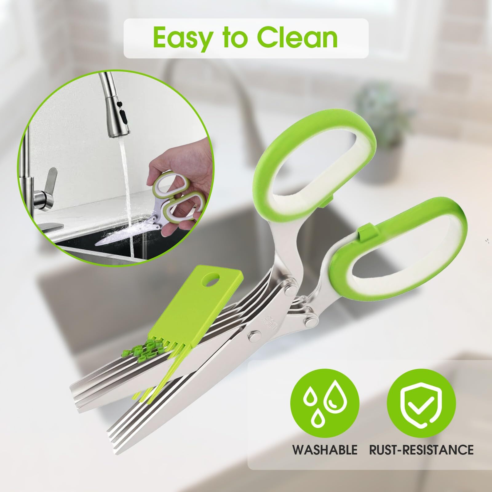 Tijera Para Cocina Multifuncional 5 Hojas Multipurpose kitchen scissors