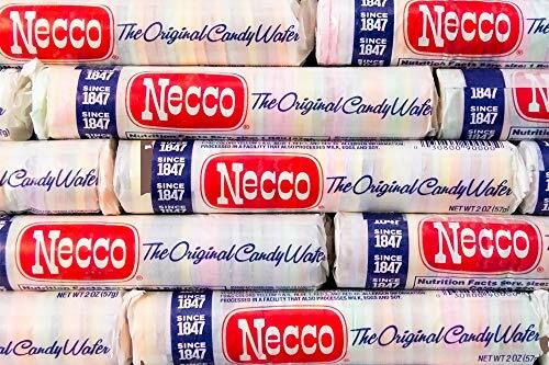 Necco, The Original Candy Wafers, 2 Ounce Rolls - 24 Count Display Pack (24 C...