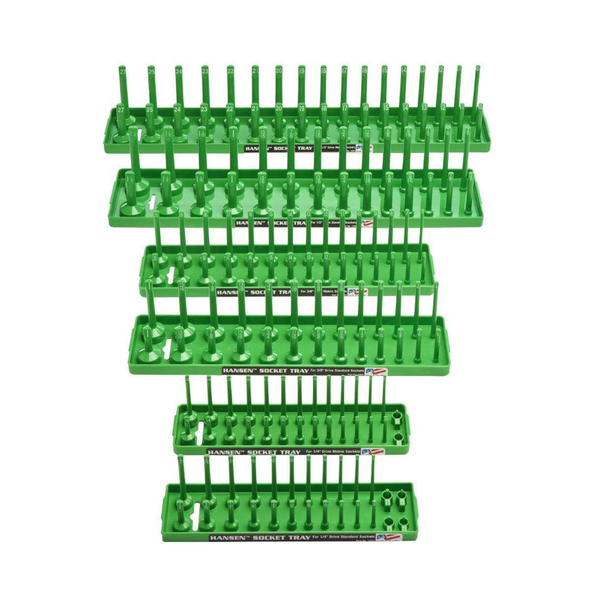 Hansen 92001 Hansen Global Socket Tray Six Pack, Green