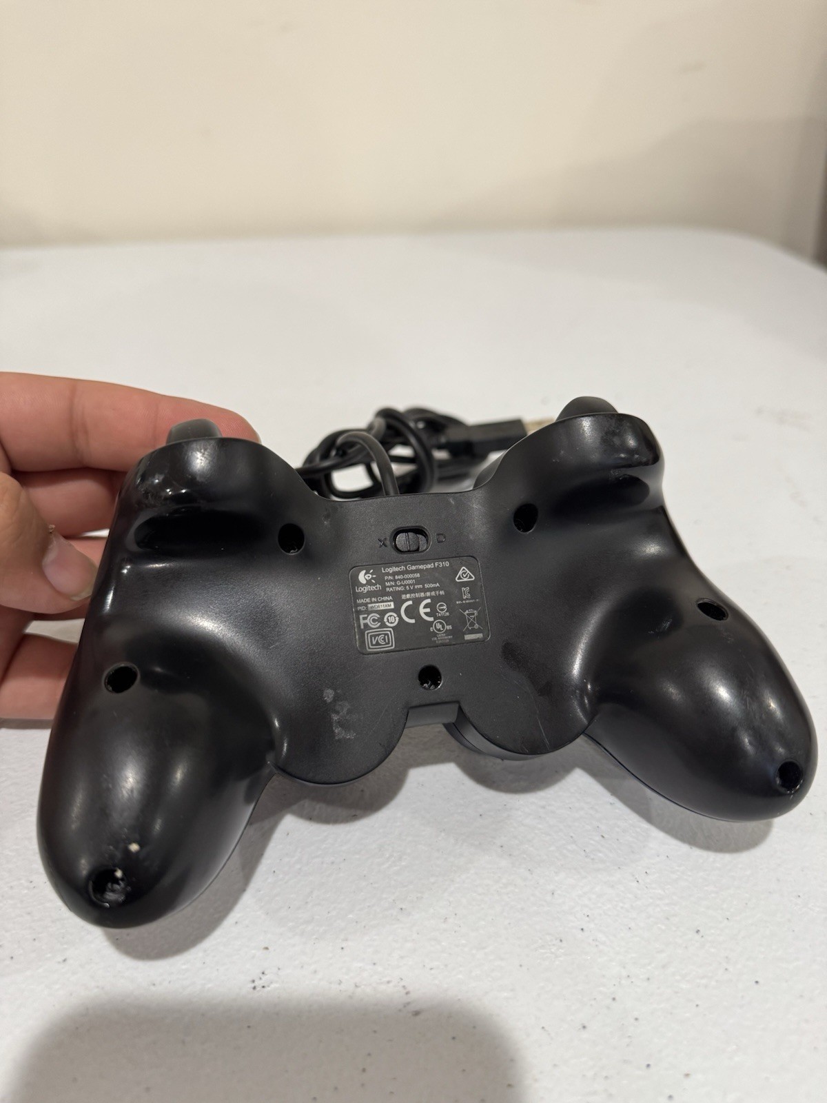 Logitech GamePad F310 Blue Wired Corded USB PC Video Game Controller Tested