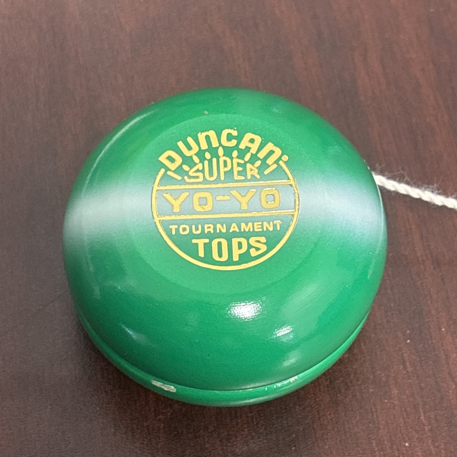 Vintage Original GREEN Tournament Yo-Yo DUNCAN Super Tops Reproduction