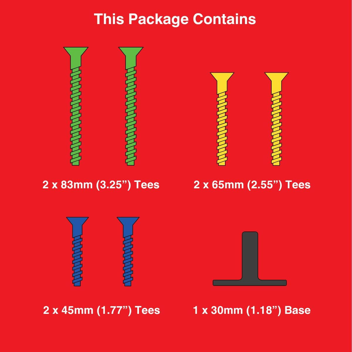 Height Adjustable and Flexible Golf Tees, for Golf Mats and Simulators, Consiste