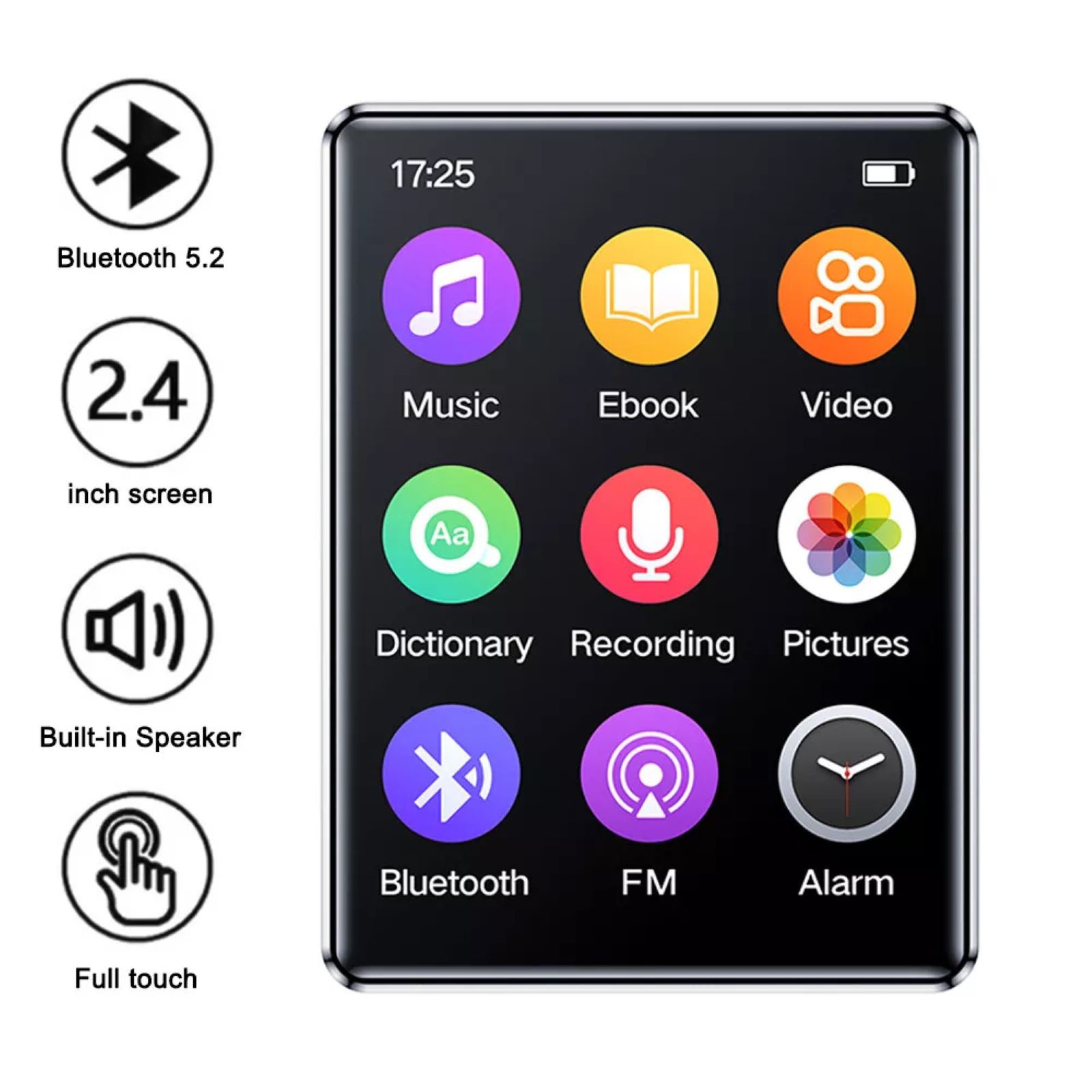 Multi-function MP3 Player Music/Video Playback Voice Recording E-book Reading