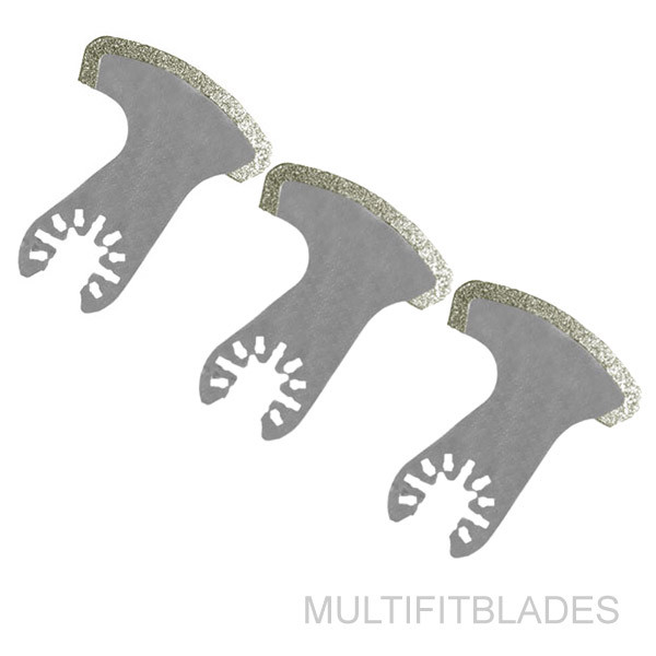 3 x Quick Release Oscillating Diamond Swing Blade - DeWalt, Porter Cable Fit