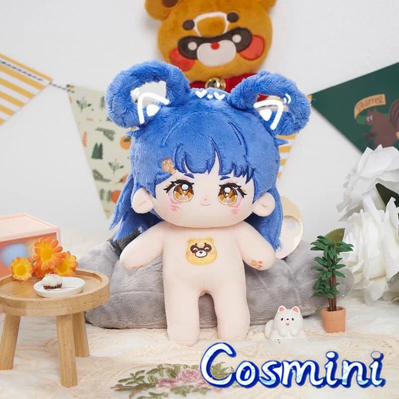Anime Genshin Impact Xiangling 20cm Plush Doll Dress up Toy Plushie Game
