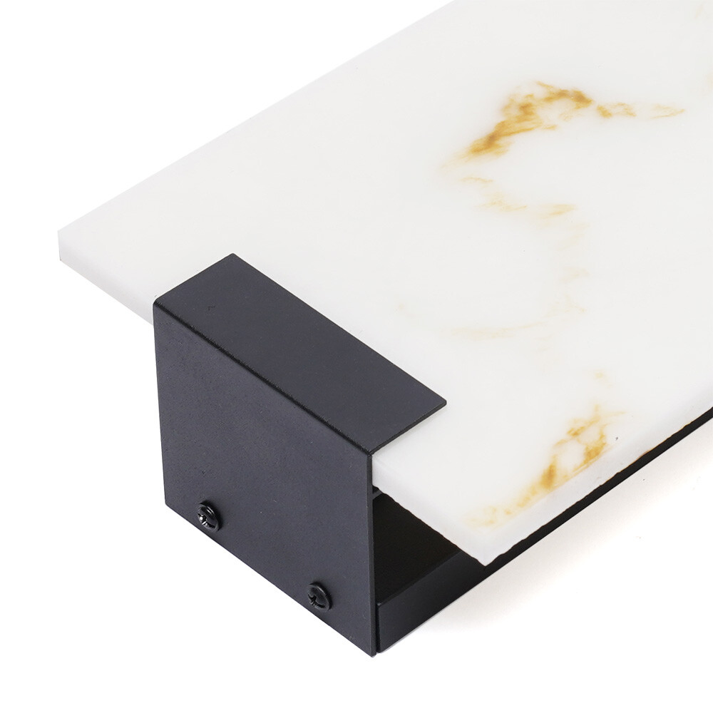 Marble Wall Light Hand Carved Alabaster Rectangular Sconce LED Indoor Wall Lamp
