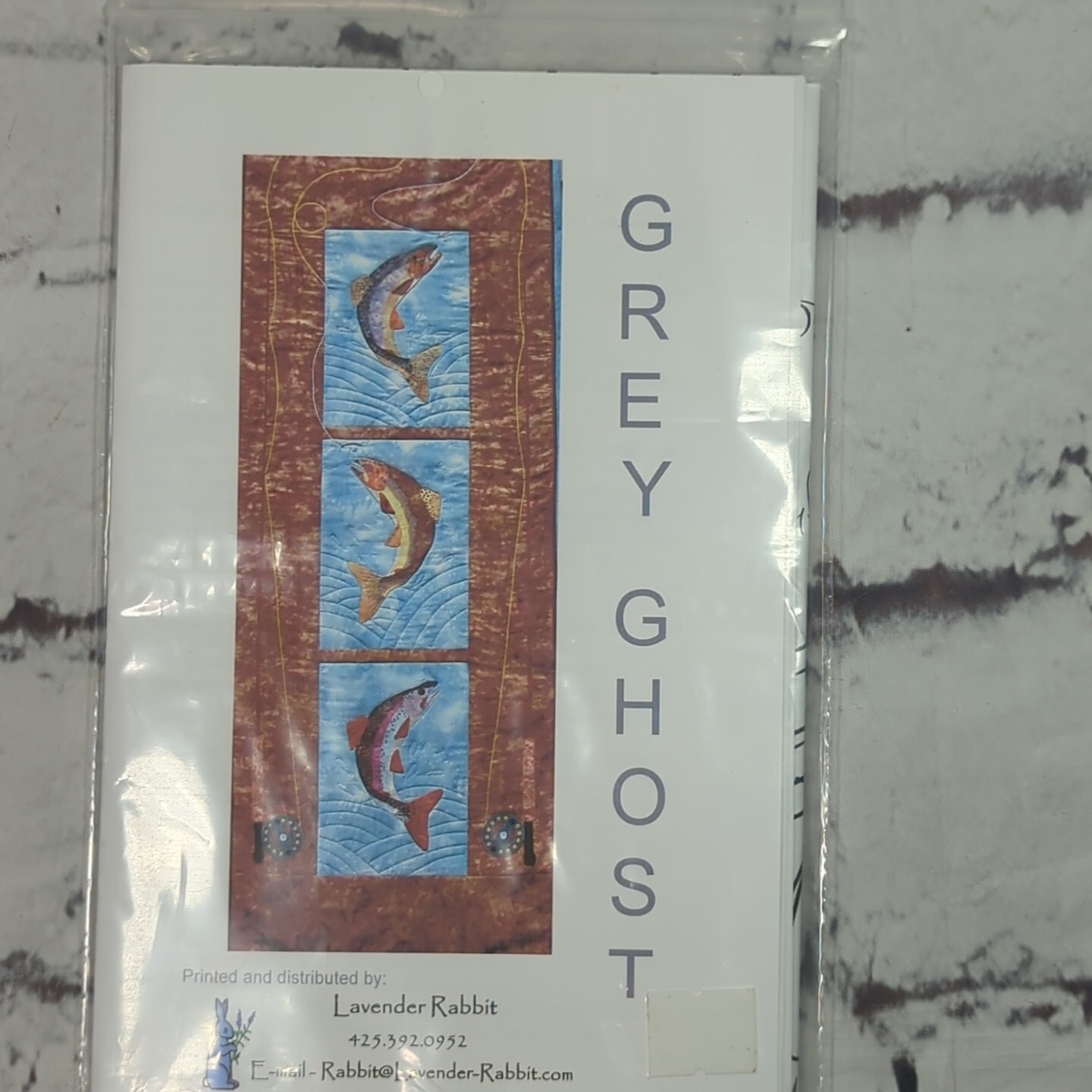Grey Ghost Quilt Pattern by Lavender Rabbit Uncut