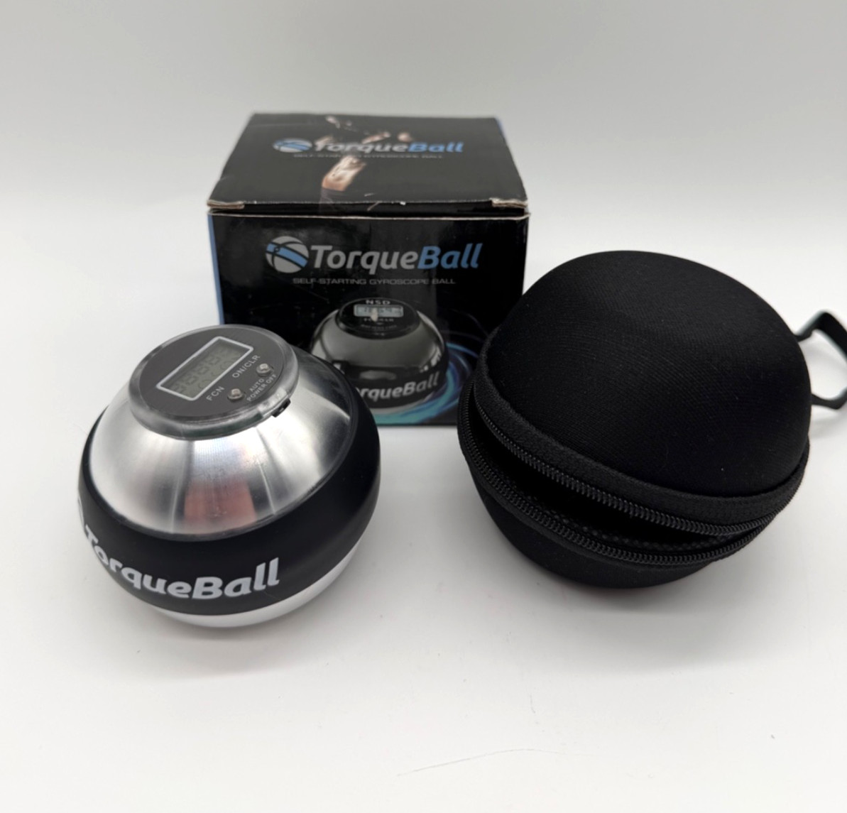 Torque Ball Metal Self-Starting Gyroscope Hand Exerciser Ball W/Box No Manual