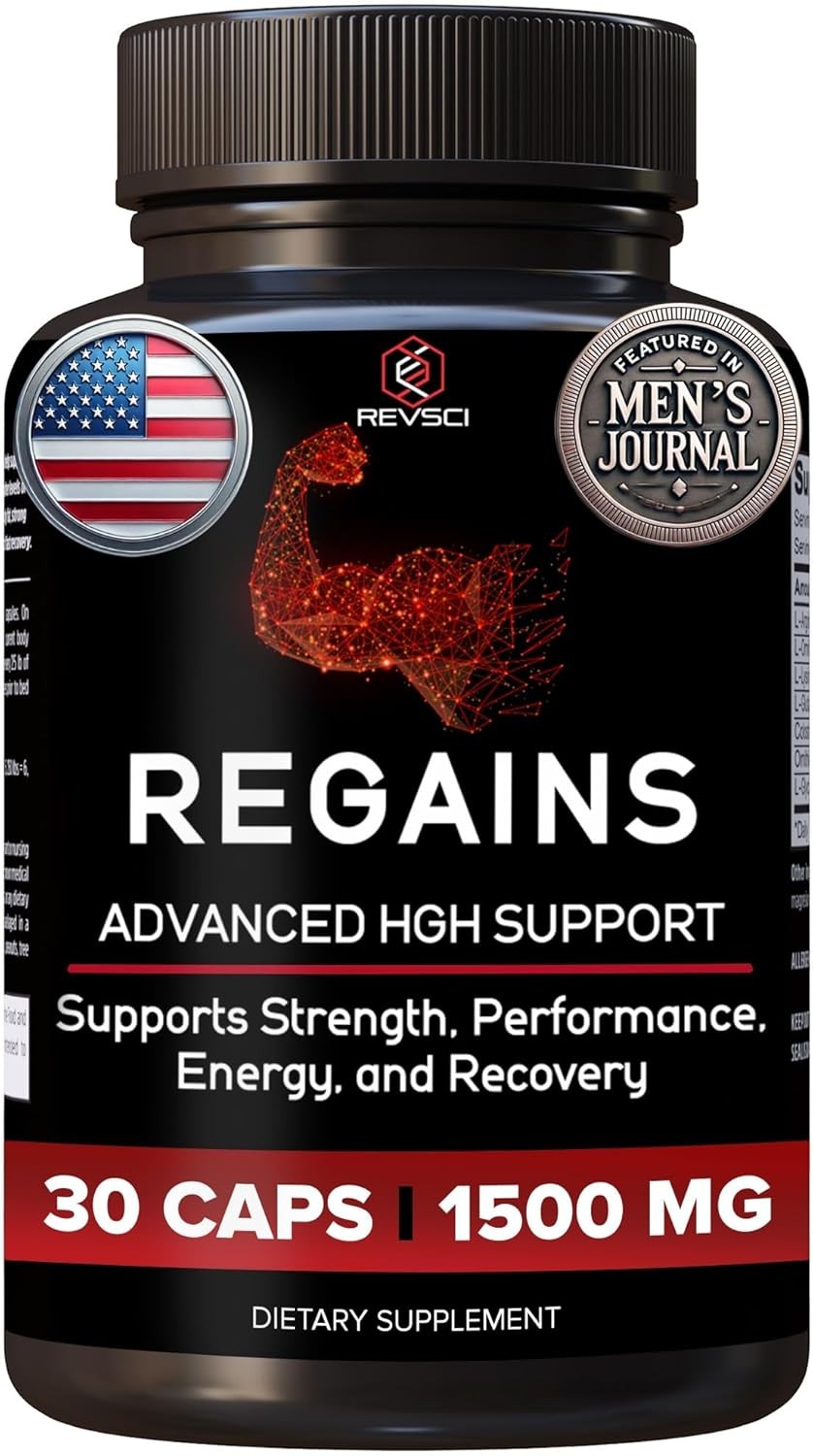 HGH Supplements for Men & Women - Regains Starter Pack, Natural Anabolic Muscle