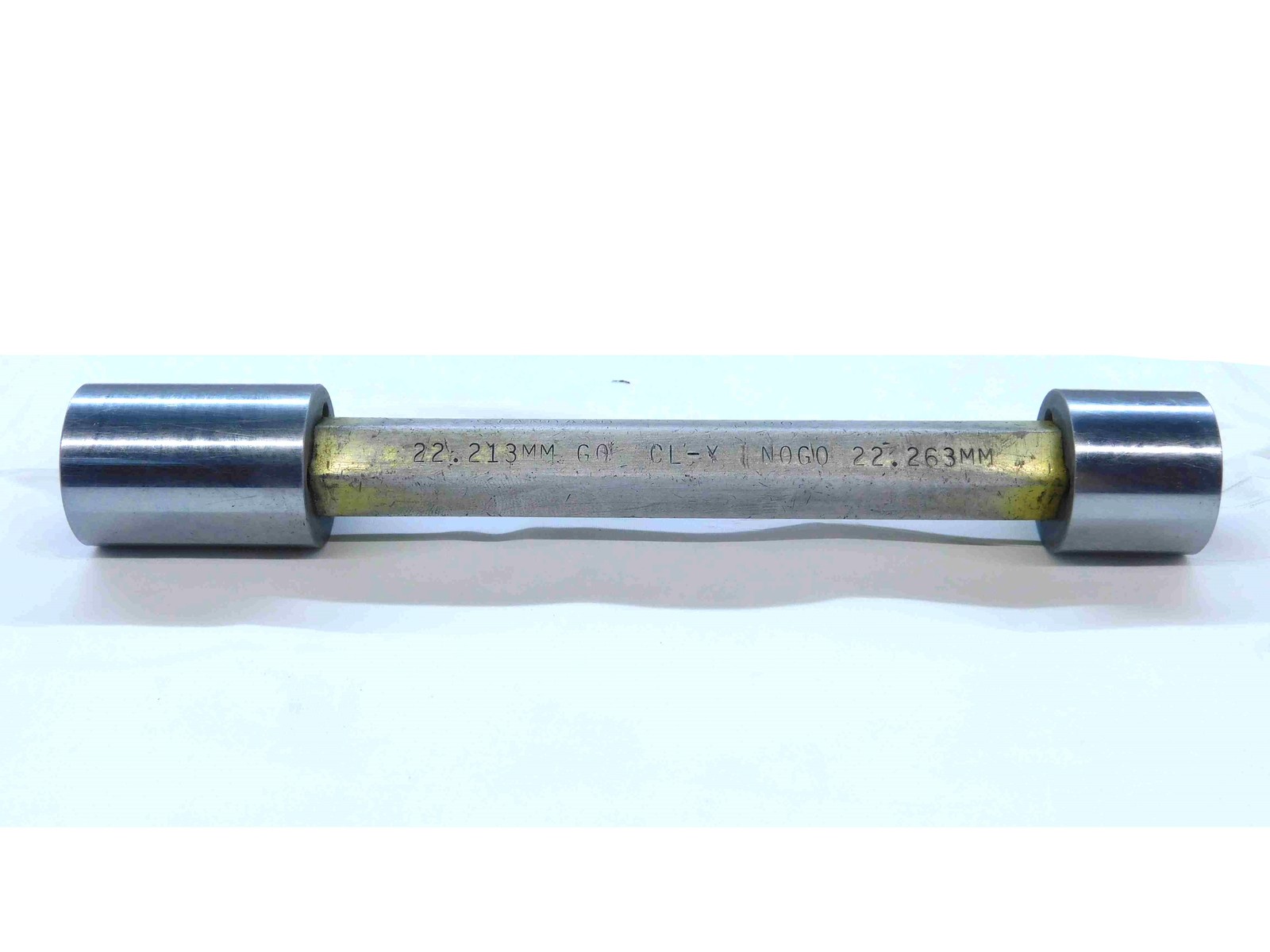 22.213 & 22.263 CL Y METRIC PIN PLUG GAGE GO NO GO 22.000 +.213 22 mm .8745