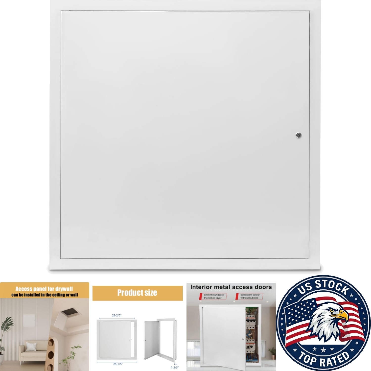 High-Quality 24x24 Thick Aluminum Access Door – Easy Flush Installation