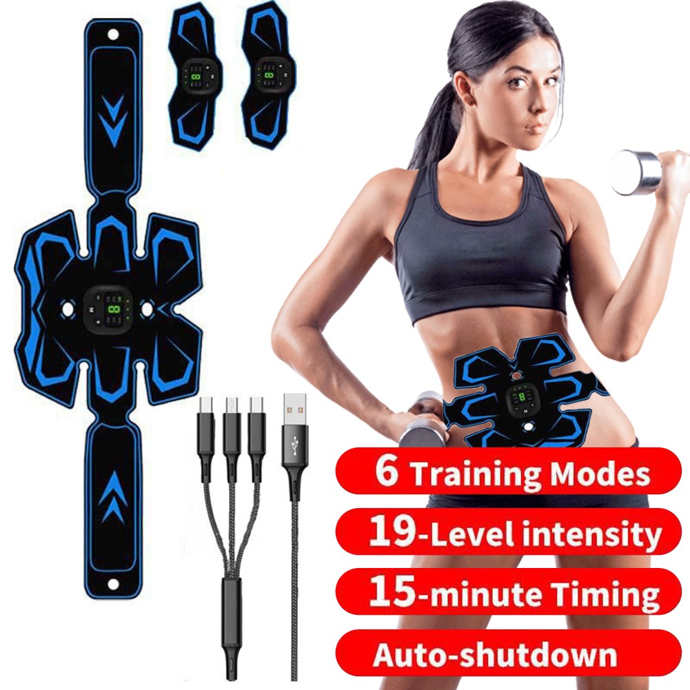 EMS Abdominal ABS Fit Muscle Stimulater Training Gear Fitness Home Workout Belt