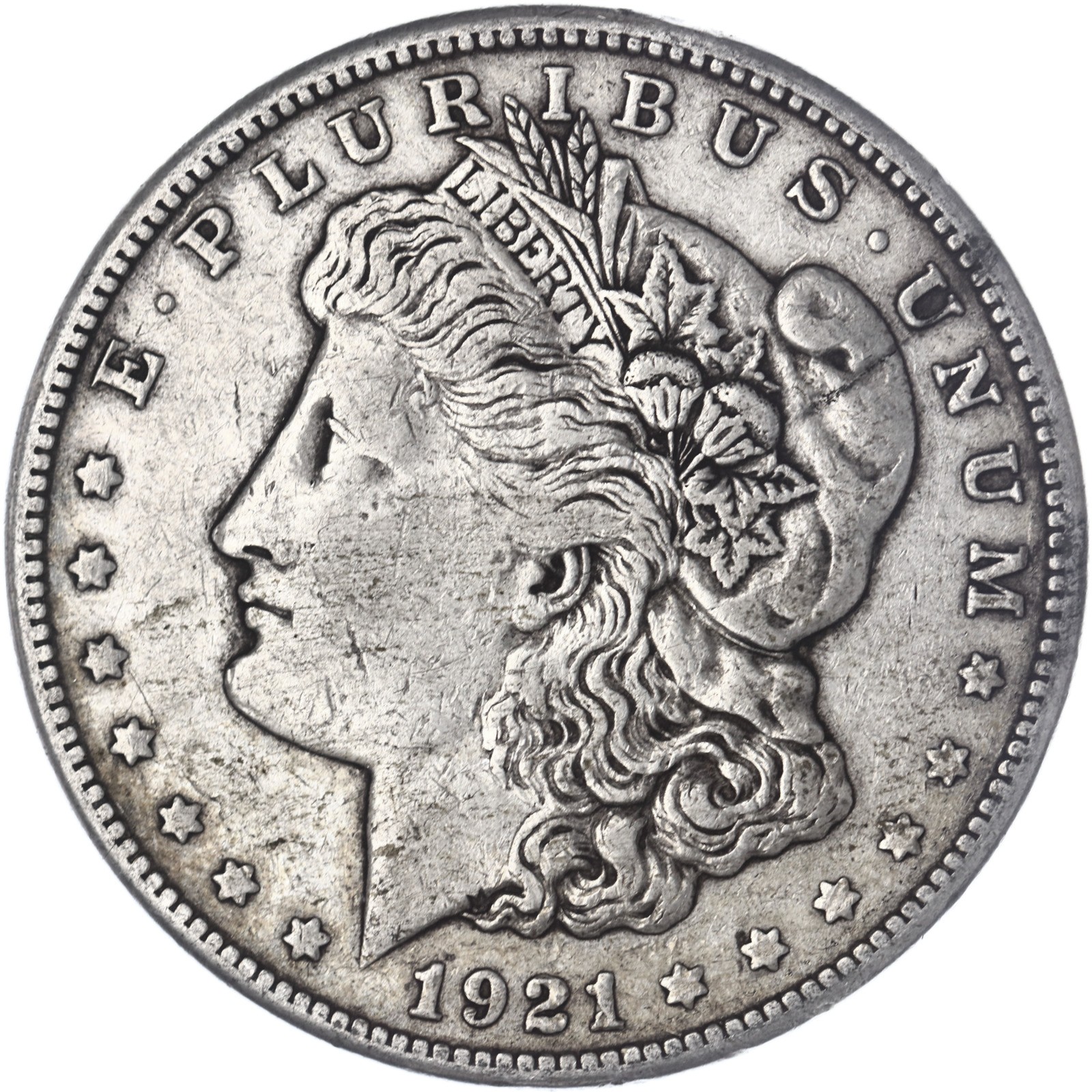 1921 S Morgan Silver Dollar Very Fine VF See Pics A990