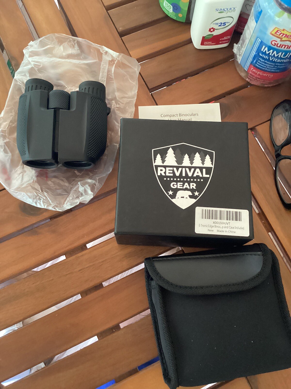 Revival Gear E Tronic Binoculars- 10x25mm Compact, Reg $58.99 each