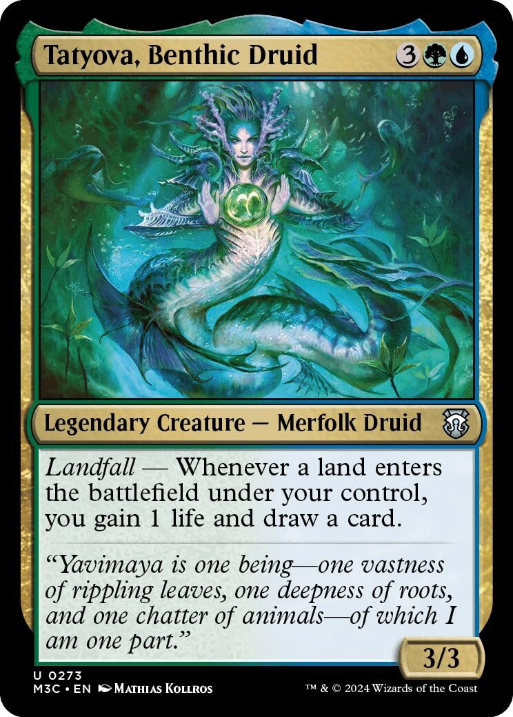 Tatyova, Benthic Druid [Modern Horizons 3 Commander] Magic MTG